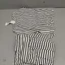Girls Black Stripe Vest & Short Set, size: Medium