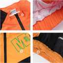 LOLANTA Boys' Girls' Color Block Jacket Track Pants Sets Hip Hop Dance Patchwork Clothes Unisex Streetwear, 130