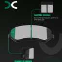 SCITOO Front Ceramic Brake Pads Kits Fit 04-07 For Chrysler For Town & Country,01-03 For Chrysler For Voyager,01-07 For Dodge For Caravan,01-04 For Dodge For Grand Caravan,02-07 For Jeep For Liberty
