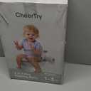 2-in-1 Toddler Potty Training Toilet - Larger Potty Chair & Detachable Training Seat for Boys & Girls Ages 1-3 with Flushing Sound, Wipes Storage, Toilet Paper Holder - Pink