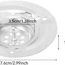 5 x ZPUFAW 2 Pack of Bathtub Drain Hair Catcher, Shower Drain Hair Catcher Shower Drain Strainer Easy Clean