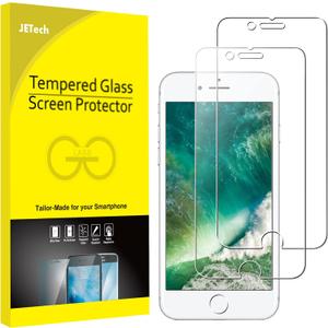 JETech Screen Protector for iPhone 7/8, 4.7-Inch, Tempered Glass Film, 2-Pack
