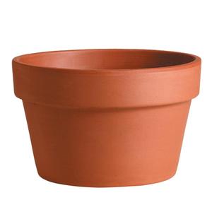 Deroma M8370PZ Azalea Pot, 8.3 in Dia, 5.9 in H, Clay 2 Pack