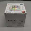 Aprilwolf Montessori Toys for 1 Year Old, Cube & 6 Sensory Shape Blocks, Baby Toys 12-18 Months, Developmental Infant Birthday Gifts for Learning Toddler Age 1 2 3 (4.9 inch Shape Sorter Cube)