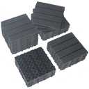 Plastic Interlocking Deck Tiles 36 Pack 12"x12" | Non-Slip Tool-Free Waterproof Outdoor Flooring All Weather Use Patio Floor Decking Tiles for Porch Poolside Balcony Backyard Garden | Dark Grey
