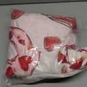 Valentines Day Dessert Flannel Throw Blanket, Pink Love Heart Cupcake Donut Anniversary Wedding Birthday Gifts for Women Girlfriend Wife Lover, Romantic Soft Blankets for Bedding Sofa 50" x 60"