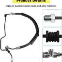 WMPHE Power Steering Pressure Hose Compatible with Honda Accord 2.4L L4 2008 2009 2010 2011 2012, Honda Crosstour 2.4L L4 2012 2013 2014 2015, Replacement for 53713-TA0-A02, 3403693