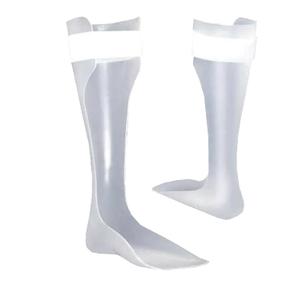 Solid Ankle AFO – Prefabricated Ankle Foot Orthosis Brace for Drop Foot, Dorsiflexion Assist & Medial-Lateral Control, Short (Standard) Foot PLate, Size: Left - Large