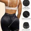 SHAPELLX Tummy Control Shapewear Shorts Body Shaper Plus Size Fajas Colombianas Moldeadoras (Black,6X-Large) (Black, XXXL)