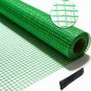 Garden Fence Temporary Fence, 4'x100' with 50 Zip Ties, Plastic Fencing Safety Fence Snow Fence, Construction Fencing for Yard, Deer, Pet, Rabbits, Chicken, Dogs, Animal Barrier, Green