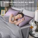 Mulberry Silk Pillowcase for Hair and Skin,Cooling Silk Pillow Case with Hidden Zipper,Allergen Proof Dual Sides Soft Breathable Smooth Silk Pillow Cover for Women (Pink Purple,Standard)