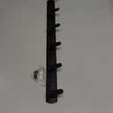 Coat Rack Wall Mount with 6 Hooks, Black Wall Coat Hook, Wall Mounted Modern Coat Rack, Coat Hook is Suitable for Living Room Entrance, Bedroom, Kitchen, Bathroom Etc.