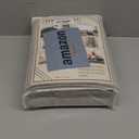 KEIQIAOSUOCAI Greyish Beige Linen Full Blackout Curtains 108 Inch Long 9 FT, Back Tab Track System Thermal Insulated Energy Saving Curtains for Cottage High Ceiling Living Room 50x108, 2 PCs