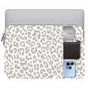 Laptop Sleeve Bag 15.6-16 inch, Compatible with MacBook Air 15 inch M2 2023 A2941/16 Pro M2 A2780 M1 A2485 /Pro Retina 15 A1990,Chromebook,HP,15.3-16 inch Notebook Grey Leopard Cheetah Bag