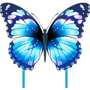 Mint's Colorful Life Butterfly Kite for Kids & Adults Easy to Fly, Large Single Line Kites with 300ft String Handle (Blue)