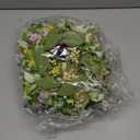 Jexine 8 Pieces Spring Summer Artificial Flowered Wreath Mini Floral Wedding Candle Rings Wreaths for Wedding Table Centerpiece Pillars Farmhouse Party Home Door Tabletop All Seasons Decor