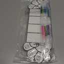 Dunzoom 48 Pcs Thanksgiving Turkey Craft Kits with 12 Watercolor Pens Color Your Own Paper DIY Crafts Thankful Turkey Decoration for Thanksgiving Fall Home Classroom School Party Supplies