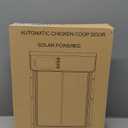 Automatic Chicken Coop Door Solar Powered, LCD Display Automatic Chicken Door with Timer & Light Sensor, Solar Chicken Coop Door with Remote Control & Anti-pinch Function, Al-alloy Chicken Door (Black)