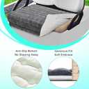 YOKYHOM Golf Cart Seat Covers for Cool or Cold Weather, Thickened Golf Cart Seat Towel Blanket, Plush Surface, Keep Warm, Suits EZGO, Yamaha, Club Car and More 2-Seat Cart, 50"x 27.5", Dark Gray