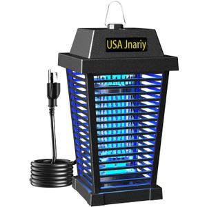 Bug Zapper Outdoor Indoor, 4200V High Power Electric Mosquito Zapper, Fly Zappers, Mosquito Killer,3 Prong Plug, 5ft Power Cord Fly Insect Killer Trap Lantern