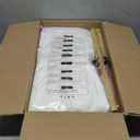 Pureegg Arch Backdrop Stand and Cover Set - 7.2FT Gold Metal Frame with White Fabric Cover, Easy-to-Assemble Wedding Arch Stand for Parties and Celebrations