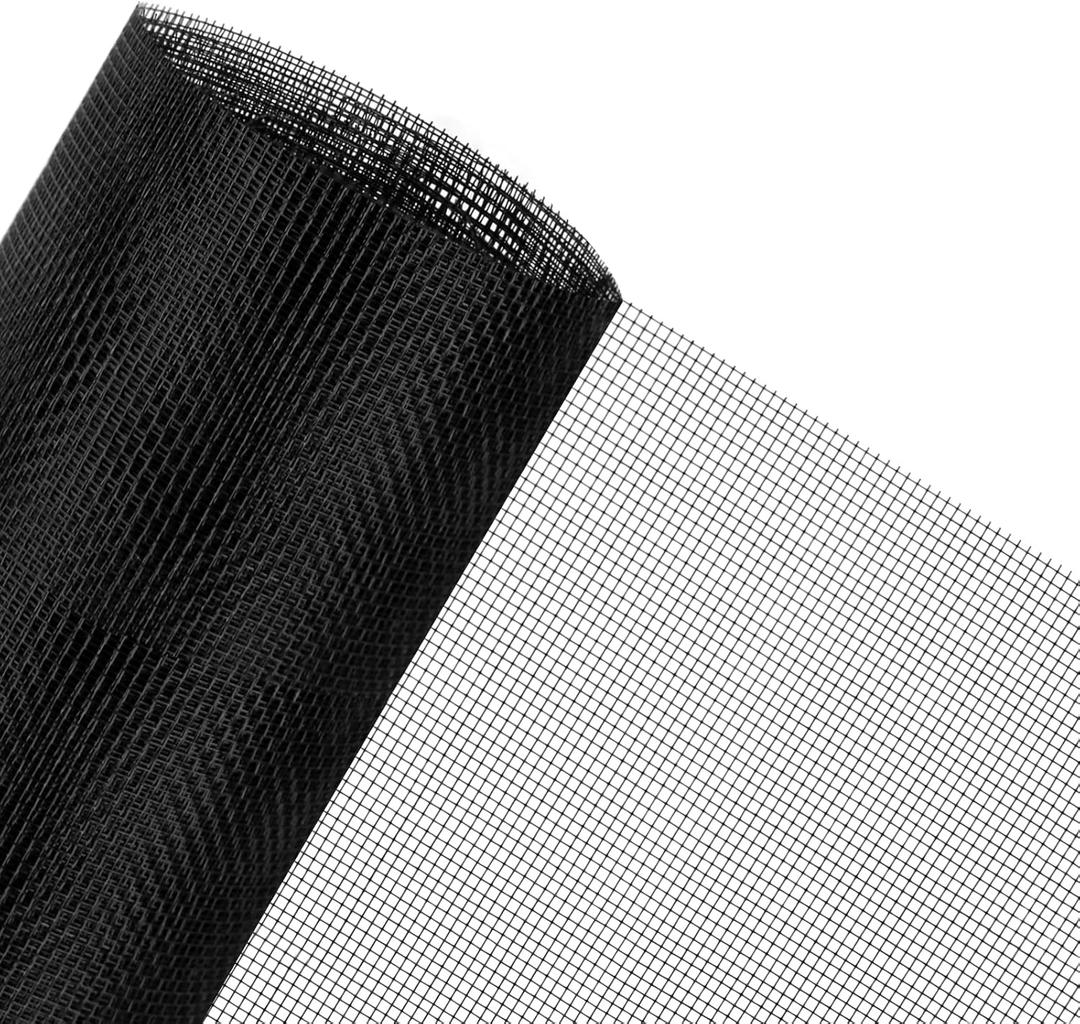 Rindion 48x102 Inch Window Screen Replacement, DIY Adjustable Pet-Proof Patio Screen, Anti-Mosquito Window Screen Mesh for Porch and Sliding Doors