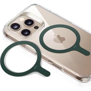 ESR for MagSafe Sticker, MagSafe Ring, 2 Pack Metal Ring for Phone case, Universal Wireless Charger Conversion Kit for iPhone 17/16/16e/15/14/13/12/11, Galaxy S24/S23/S22, Google, Green