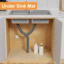 24-inch Large Shelf Liner for Cabinet: Waterproof Kitchen Cabinets Liners for Under Sink - Khaki Easy to Cut Non-Adhesive Protector Drawers Liner 24" x 300 inch