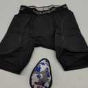 Youper Boys Youth Padded Sliding Shorts with Soft Protective Athletic Cup for Baseball, Football, Lacrosse Ya-S