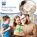 4 x Qiliji Father's Day Card for Stepdad, Step Fathers Day Card from Stepdaughter Stepson, Bonus Dad Father's Day Gifts, Stepdad Is Loved And Appreciated More Than He Knows