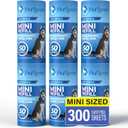 PetLovers Extra Sticky Lint Roller Mega Value Set for Pet Hair Removal, Dog and Cat Lint Remover (6 Pack Mini Refills)
