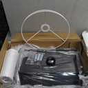 Fixwal Nightstand with LED Lights Bedside Table with 3 Color Temperatures Bulb, Tall NightStand with Charging Station End Table with Adjustable Fabric Drawer for Bedroom Dorm