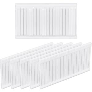 OLYCRAFT 6 Pcs Mini House Wainscoting 1:12 Scale Wainscot Interior Paneling Plastic Miniature Wall Panel Mini Wainscoting Wall Cladding for Minihouse DIY Miniature Ornaments for Miniatures Scene Model