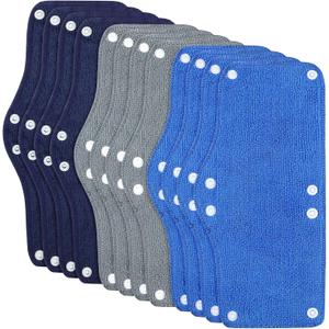 Funtery 12 Pieces Hard Hat Sweatband Washable Reusable Welding Helmet Sweatband 3 Colors Hard Hat Liner Helmet Accessories for Welding Safety (Dark Blue, Light Blue, Gray)