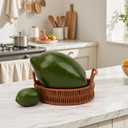 Woration Fake Faux Green Oversize Lemon Artificial Fruit Decoration Simulation Big Lime for Home Kitchen Party Table Photography Prop