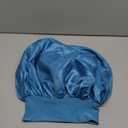 Extra Large Satin Bonnet Hair Cap, 17inches Silk Bonnet for Sleeping, Jumbo Silk Sleep Cap for Women Braids Curly Hair Locs 1Pcs (Teal)