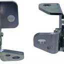 BestParts 2pcs Front Left & Right Lower Door Hinge Compatible with Jeep Grand Cherokee, Dodge Durango, Dodge Charger, Chrysler 300 2013-2021 Replace 55113664AI, 55113665AI