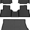 All Weather Floor Mats & Cargo Liner Set for 2022-2025 Lexus NX Custom Fit Floor Liners Accessories - Black