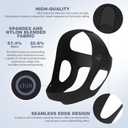 OHELEEP Anti Snore Chin Strap for CPAP Users, Snore Stopper Adjustable, Chin Strap for Sleeping Comfortable Stop Snoring Solution, Anti Snoring Devices Breathable and Reusable, Black, M