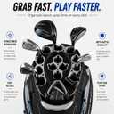 14-Way Golf Cart Bag, Professional Organizer Cart Bag with Anti-Rattle Top