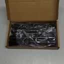 4Pcs 711 Bolt-On to Hook-On Bed Frame Conversion Brackets, Bed Frame Hooks, Universal Headboard Adapter Brackets, Widened Hole Slot, 3.2in Height Adjustable, Black