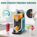 Slushie Machine for Home, No Ice Needed Margarita Machine & Slushy Machine, 5 Preset, Rapid Freezing, Self-Cleaning, 66oz Slushie Maker for Frappes, Spiked Slush, Ice Cream, Dark Green