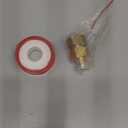 PATIKIL 1/2 SAE Male x 3/4 SAE Female Brass Flare Tube Fitting, 2 Pack Pipe Fitting Reducer Gas Adapter Hex Coupling with PTFE Tape for HVAC Fuel Oil Air Natural Gas Line Connection