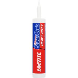 Loctite Power Grab Express Heavy Duty Construction Adhesive, Versatile Constuction Glue for Wood, Wall, Tile, Foam Board & More - 9 fl oz Cartridge, Pack of 1