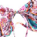 ZAFUL Women High Cut Bikini Sets String Sexy Swimsuit Two Piece Underwire Bathing Suit Brazilian Cheeky Cut Out Cute Swimwear Pink S