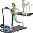 Walking Pad with Handle Bar, 3.0HP Foldable Folding Treadmills for Home Small, 3 in 1 Portable Treadmill with Handles, Small Walking Pad Treadmill Home with Remote Control, 320LB Capacity