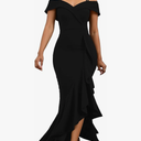 2025 Women's Sexy Elegant Formal Dress Sleeveless Wedding Guest Bride Dresses, Size: XL