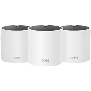 TP-Link Deco X15 Dual-Band AX1500 WiFi 6 Mesh Wi-Fi System | Replaces Routers and Extenders | Covers up to 5,600 sq.ft. | 2 Gigabit Ports per Unit, Supports Ethernet Backhaul, 3-Pack