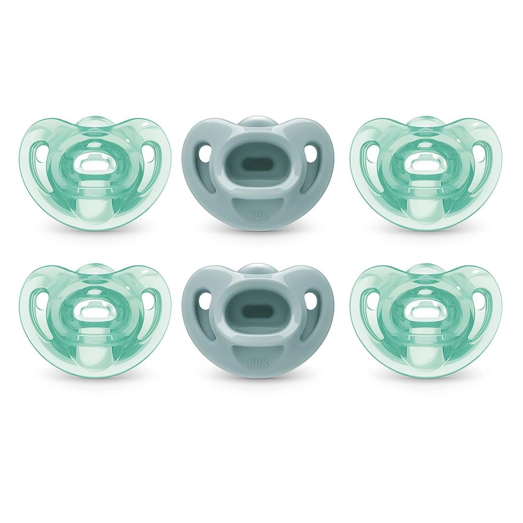 NUK Comfy Pacifiers, 6-18 Months, 6 Pack