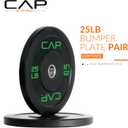 CAP Barbell Rubber Olympic Bumper Plate, 25 lb